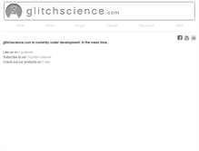 Tablet Screenshot of glitchscience.com